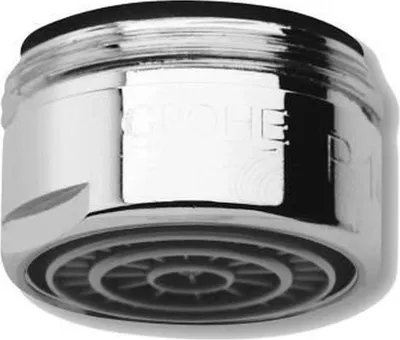 Productafbeelding van Grohe luchtstraalinsert, doorstroomsnelheid klasse A, 15 liter per minuut bij 3 bar, aansluiting M24x1, voor mengkraan met één hendel, chroom - artikelnummer 13929000