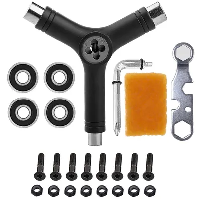 Produktbild von Skate Tool Set 15-teilig Multifunktions Y-Tool Zubehör für Longboard Roller