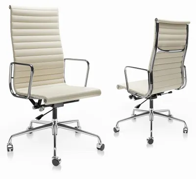 Zdjęcie produktu dla Krzesło biurowe ergonomiczne - krzesło dla kadry zarządzającej - krzesło biurowe - krzesło gamingowe - krzesła - skórzane - z wysokim oparciem