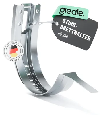 Produktbild von greate Stirnbretthalter für Dachrinne 280 halbrund -  Germany - verzinkt - Dachrinnen Halterung
