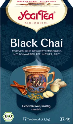 Obrázok produktu pre Yogi Tea Black Chai Organic filtračné vrecko 17X2,2 g
