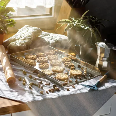Image de Moule à pâtisserie, en métal, 40 x 27 cm,  CE/UE, antiadhésif, polyvalent