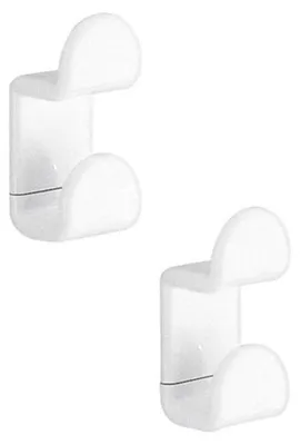 Image de Gedy - 2 crochets blancs, modèle 2900 - Gedy - G-60270200100