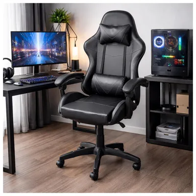 Produktbild von Gaming Stuhl Kunstleder Schwarz