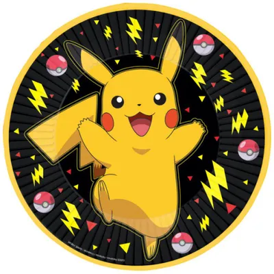 Produktbild von Pokémon Thunder Pappteller 8 Stk 23 cm