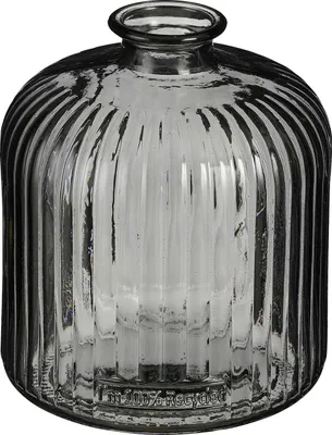 Produktbild von Mica Decorations Flasche Jessica Glas 18 x 16 cm anthrazit