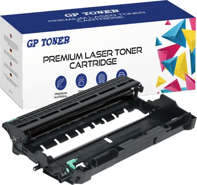 A product shot of a printer drum unit and its packaging.