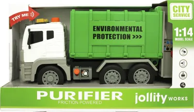 Image de Jollity Camion poubelle son et lumière - 1:14