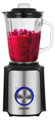 Standmixer 1,5 l Glaskanne, 1200 W, 2 Stufen+Pulse, 6 Edelstahlmesser