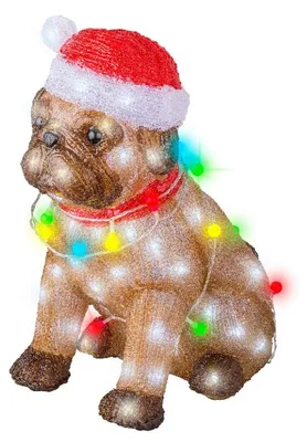 Produktbild von LED Hund l34b24h42 cm braun/kaltweiß Weihnachtsbeleuchtung Lumineo