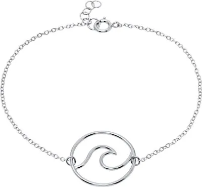 Produktbild von lanii Armband Wave für Damen aus 925er Sterlingsilber