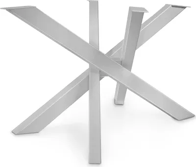 Obrázok produktu pre Magnetický rám stola Mobel (sivý, 150x81xH71 cm) Orion Design krížový rám robustné pevné stolové podnože oceľové nohy stola kovové