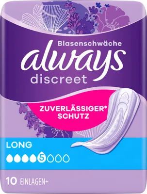 Immagine prodotto di always 8700216179294 always Slipeinlagen discreet Long, 10 St.