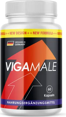 Image de Vigamale en gélules (60 gélules) | Spécialement pour les hommes - Avec L-arginine, L-citrulline, maca & extrait de pépins de raisin