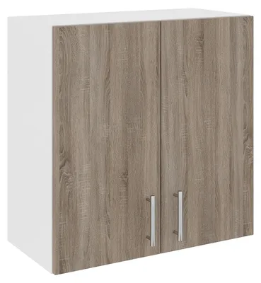 Produktbild von haaus Karo Hängeschrank, 2 Türen, Dunkle Sonoma-Eiche/Weiß, 60 x 30 x 60 cm