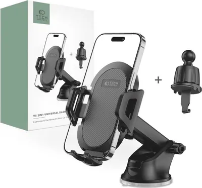 Zdjęcie produktu dla Tech-Protect V5 Universal Dashboard & Vent Car Mount Black