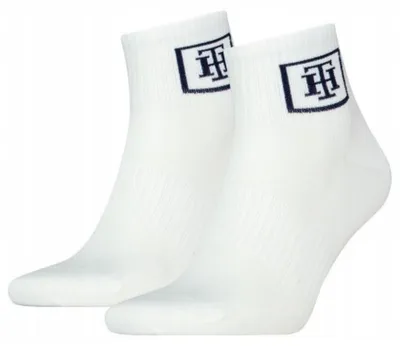 Zdjęcie produktu dla Skarpety męskie Tommy Hilfiger 701227290 biały 2 PACK - Socks: 39-42 2PAK