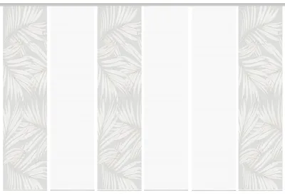 Produktbild von PACEY Schiebegardine, halbtransparente, 260x60 cm, taupe, palmendruck