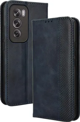 Produktbild von OPPO Reno12 Pro Hülle - Coverup Vintage Style Klapphülle - Blau