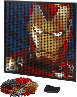 Produktbild von LEGO 31199 Art Marvel Studios Iron Man - Kunstbild, Wanddeko und Poster zum Basteln, DIY Puzzle für Erwachsene, tolles Geschenk