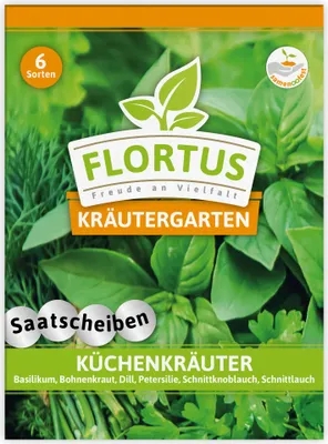 Produktbild von Küchenkräuter (Saatscheiben) | Saatbänder & Saatplatten von FLORTUS