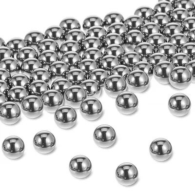 500 Edelstahl-Rührkugeln, 0,4 cm, silber, DIY-Deko