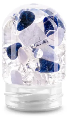 Edelstein-Einsatz GemPod Balance – Sodalith, Chalcedon, Bergkristall