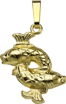 Produktbild von Damen Anhänger Sternzeichen Fische 585 Gold glanz