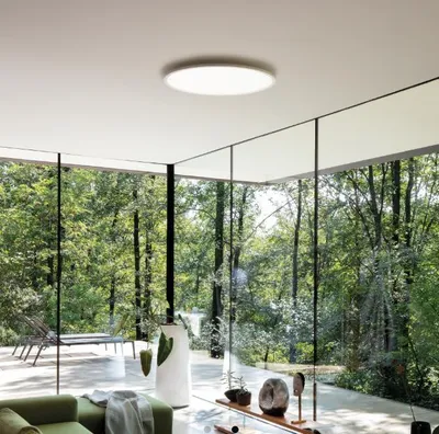 Produktbild von Ideal Lux 341187 FLY Deckenleuchte D600mm LED 53W 5300/3640lm 2700K IP40 weiß