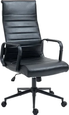 Produktbild von Bürostuhl HLO-CP15 Echtleder  schwarz/schwarz