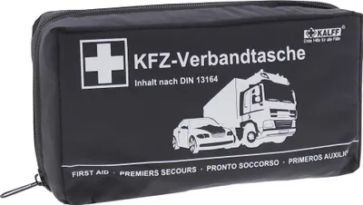 Produktbild von KFZ-Verbandtasche Schwarz DIN 13164-2022