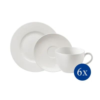 Obrázek produktu pro vivo - Villeroy & Boch Group Basic White Kaffee Set 18tlg. Porcelán Premium weiß 1952777126