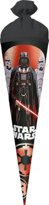 Produktbild von ROTH Schultüte groß Star Wars 70 cm Folie rund Filzverschluss ROT(H)-Spitze Zuckertüte Schulanfang
