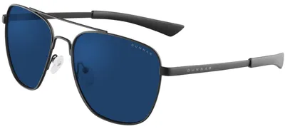 Zdjęcie produktu dla Okulary do gier i pracy przy komputerze GUNNAR – model MUSTANG – kolor oprawki: ONYX, barwa soczewek: Sun (blokują 90% światła niebieskiego i 100% promieniowania UV) – okulary z filtrem światła niebieskiego