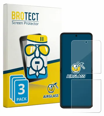 Produktbild von 3x BROTECT Schutzglas für Motorola Razr 70 Plus Schutzfolie Panzer Folie Glas Display Schutz klar