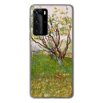 Produktbild von MuchoWow® Handyhülle Schutzhülle Hülle für Huawei P40 Pro Blühender Obstgarten - Vincent van Gogh Silikon Softcase Handy Hülle - Schutz