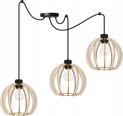 Immagine prodotto di Moderna Lampada A Sospensione A Led In Legno