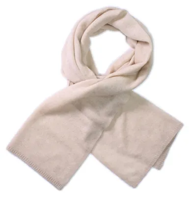 Produktbild von TUMELO Schal Damen & Herren, edler 100% Kaschmirschal, Uni, warmer Strickschal, weicher Wollschal - Beige
