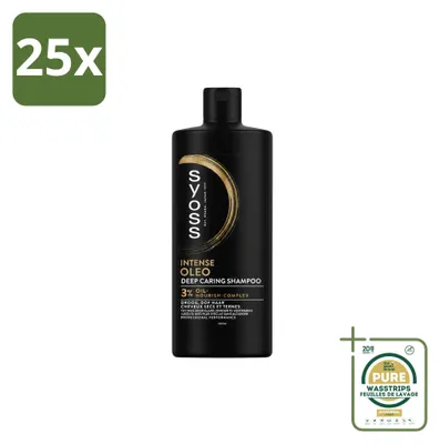 Obrázok produktu pre 25 ks šampónu Syoss Oleo Intense, 440 ml – balenie s rezervou – 25 kusov