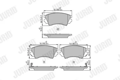 Produktbild von JURID Bremsbeläge Satz Vorne für OPEL INSIGNIA Caravan 573270J