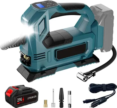 Produktbild von Kabellose elektrische Luftpumpe, leistungsstarke Inflation, duale Stromkompatibilität, 1 Batterie