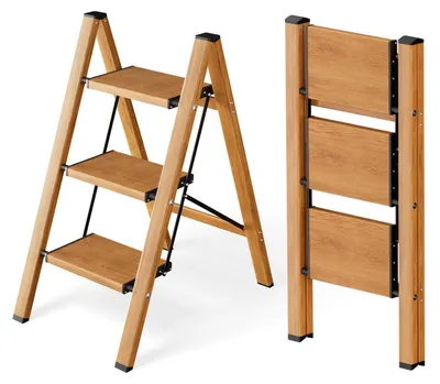 Image de Échelles pliables en aluminium avec pieds antidérapants