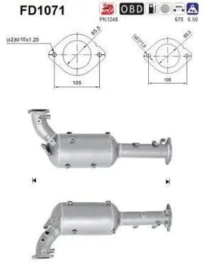 Obrázek produktu pro Filtr Pevných Částic Dpf Nissan Navara 2.5Dci Euro 5