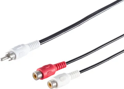 Produktbild von Cinchstecker/ 2 Cinchkupplung, 0,2m