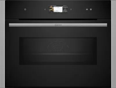 Neff N 90, Kompaktbackofen mit Mikrowelle, 60 x 45 cm, Edelstahl, C24MS31N0