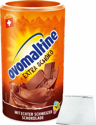 Produktbild von Ovomaltine Extra Schokolade (450g Dose) + usy Block