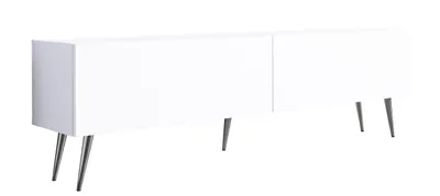 Produktbild von TV-SCHRANK : Mattweiß, Chrombeine, 170 x 52 x 32 cm