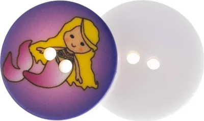 Obrázok produktu pre Gombík - sada 6 ks - priemer 15 mm - fialový