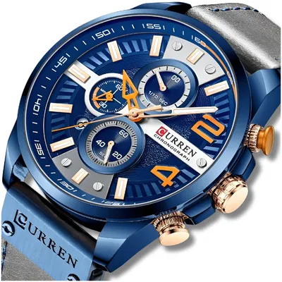 Zdjęcie produktu dla Zegarek Męski Curren Klasyczny Elegancki Chronograf Datownik 5 Kolorów