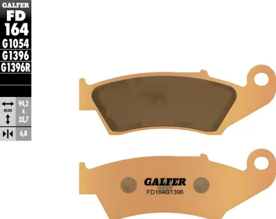 Produktbild von Bremsbeläge Set Galfer 2x FD164G1396 Sinter-Metall OFFROAD vorne für Honda TRX ER R SporTrax XX 450 / 700 ccm